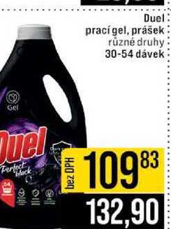 Gel Duel prací gel, prášek různé druhy 30-54 dávek 