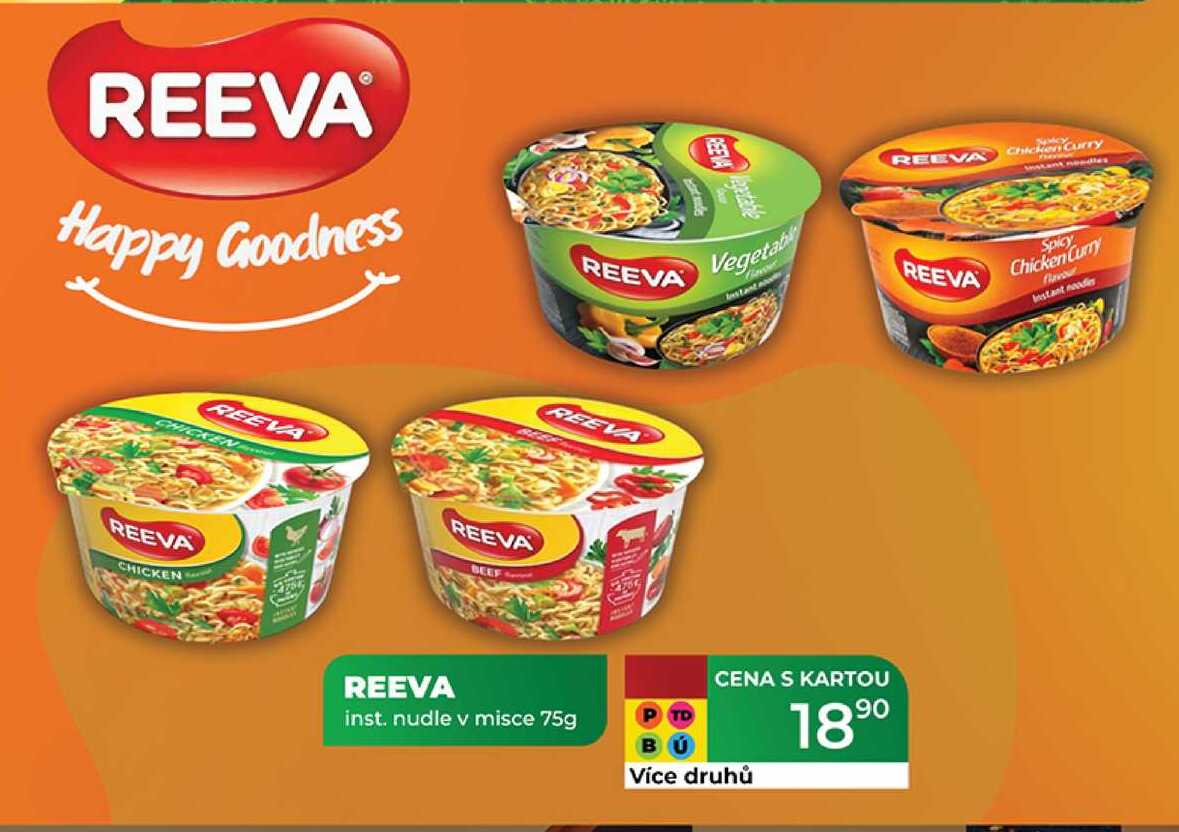 REEVA inst. nudle v misce 75g