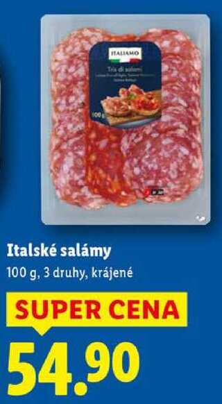 Italské salámy, 100 g