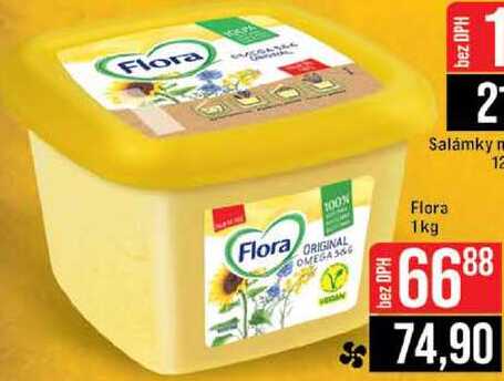 Flora 1kg  v akci