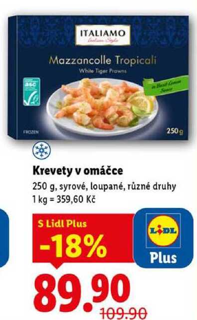 Krevety v omáčce, 250 g