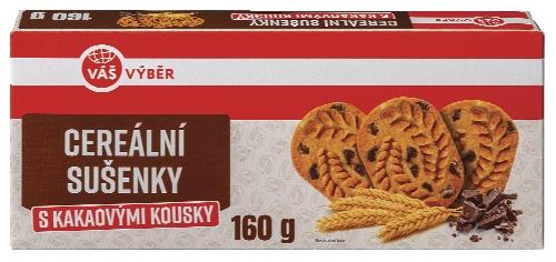 VÁŠ VÝBĚR Cereální sušenky, 160 g