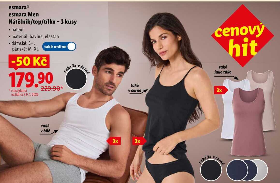 esmara Men Nátělník/top/tílko - 3 kusy