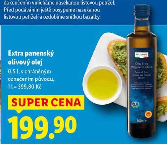 Extra panenský olivový olej, 0,5 l