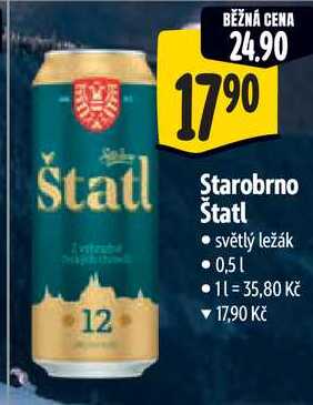 Starobrno Štatl, 0,5 l