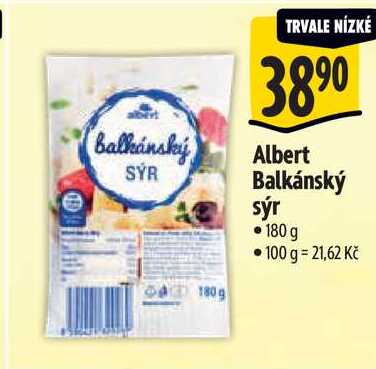Albert Balkánský sýr, 180 g 