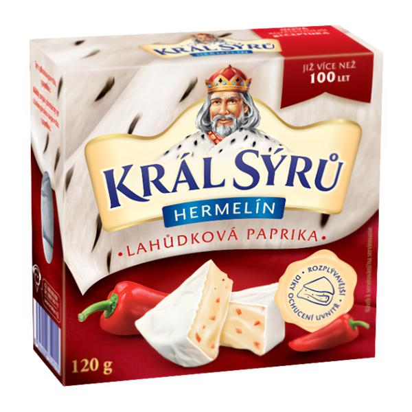 Král Sýrů Hermelín lahůdková paprika