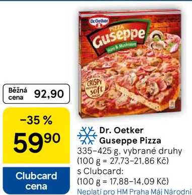 Dr. Oetker Guseppe Pizza, 335-425 g 