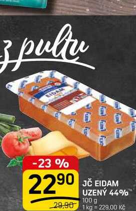 JČ EIDAM UZENÝ 44% 100 g