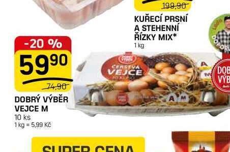 DOBRÝ VÝBĚR VEJCE M 10 ks