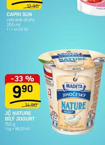 JČ NATURE BÍLÝ JOGURT 150 g 