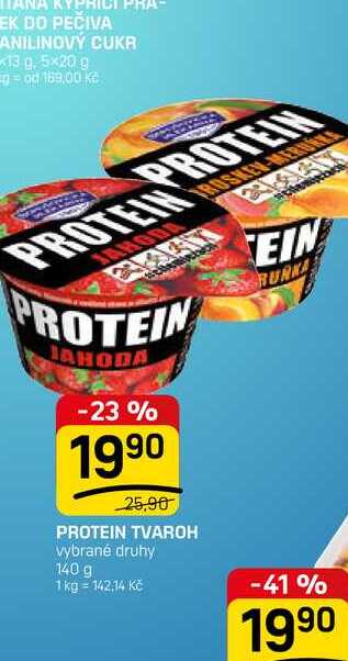 PROTEIN TVAROH vybrané druhy 140 g 