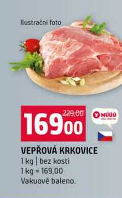 VEPŘOVÁ KRKOVICE 1 kg bez kosti 