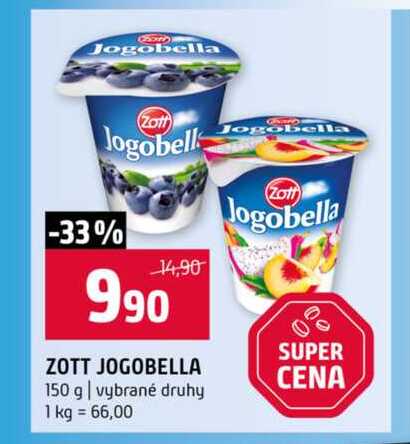 ZOTT JOGOBELLA 150 g vybrané druhy 