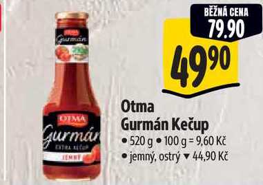 Otma Gurmán Kečup, 520 g 