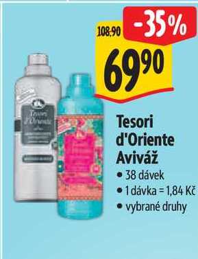 Tesori d'Oriente Aviváž, 38 dávek 