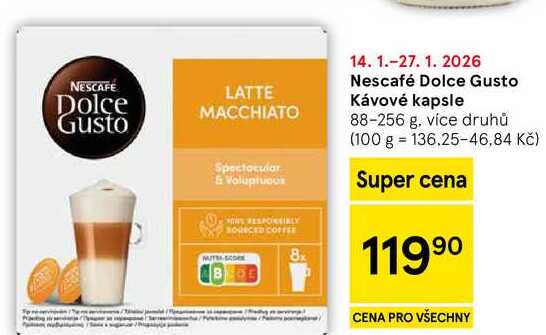 Nescafé Dolce Gusto Kávové kapsle, 88-256 g, více druhů 