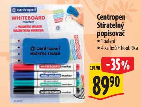 Centropen Stíratelný popisovač 