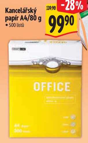 Kancelářský papír A4/80 g, 500 listů