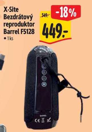 X-Site Bezdrátový reproduktor Barrel F5128 