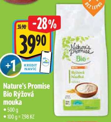 Nature's Promise Bio Rýžová mouka, 500 g 