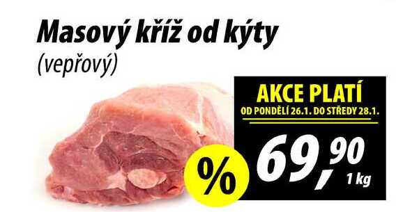 Masový kříž od kýty (vepřový), 1 kg