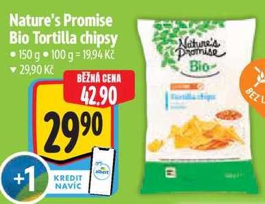Nature's Promise Bio Tortilla chipsy, 150 g