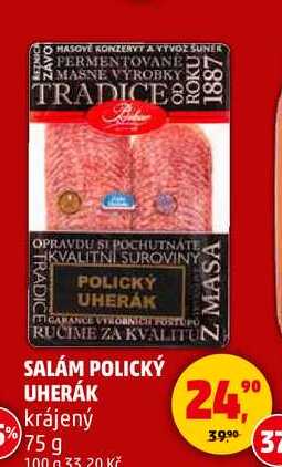 SALÁM POLICKÝ UHERÁK, 75 g 
