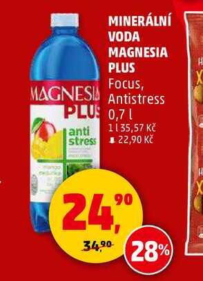MINERÁLNÍ VODA MAGNESIA PLUS, 0,7 l