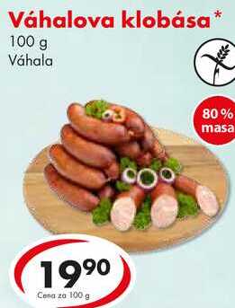 Váhalova klobása, 100 g