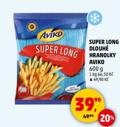 SUPER LONG DLOUHÉ HRANOLKY AVIKO, 600 g