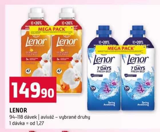 LENOR 94-118 dávek aviváž vybrané druhy