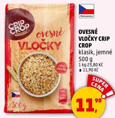 OVESNÉ VLOČKY CRIP CROP, 500 g