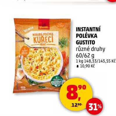 INSTANTNÍ POLÉVKA GUSTITO, 60 g