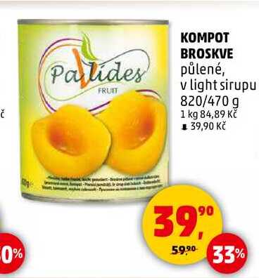 KOMPOT BROSKVE, 820 g