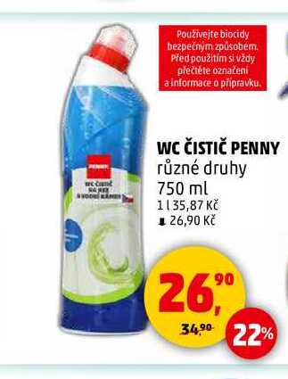 WC ČISTIČ PENNY, 750 ml 