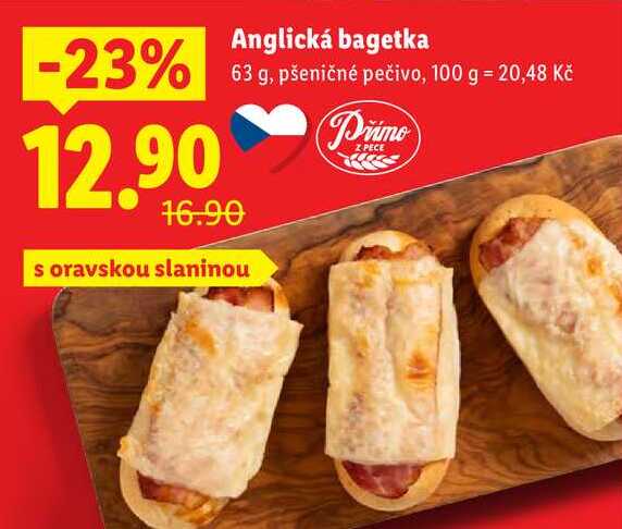 Anglická bagetka, 63 g