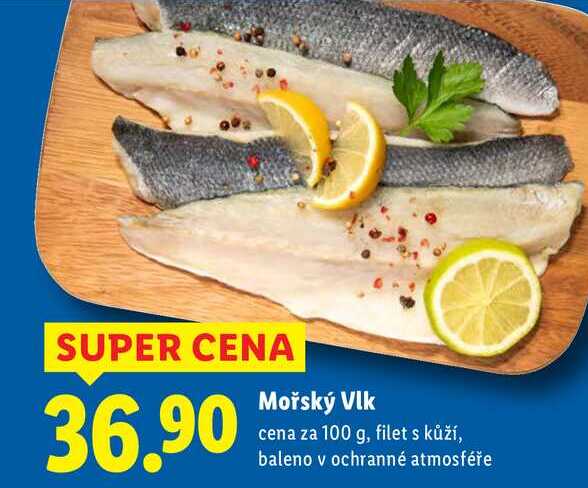 Mořský Vlk, cena za 100 g