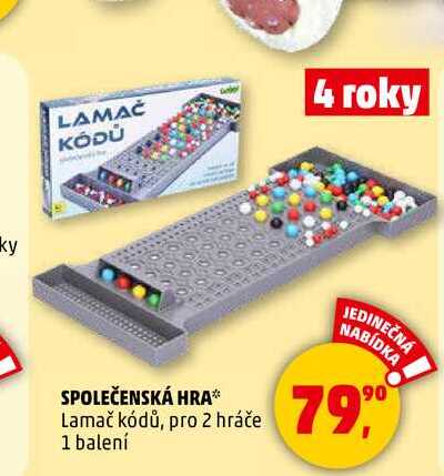 SPOLEČENSKÁ HRA Lamač kódů, 1 balení
