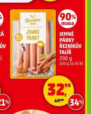 JEMNÉ PÁRKY ŘEZNÍKŮV TALÍŘ, 200 g