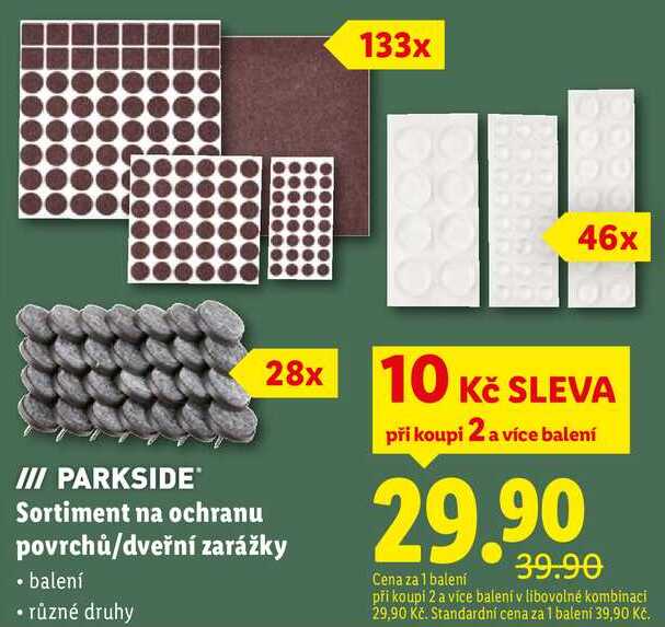 Sortiment na ochranu povrchů/dveřní zarážky 