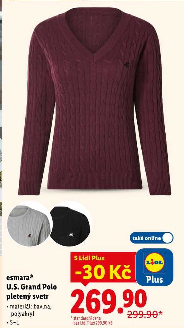 esmara U.S. Grand Polo pletený svetr