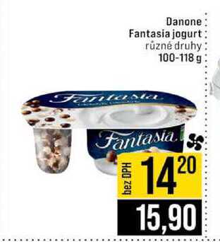 Danone Fantasia jogurt různé druhy 100-118 g