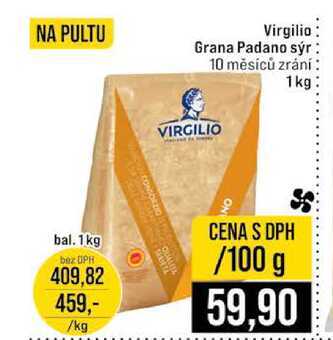 Virgilio Grana Padano sýr 10 měsíců zrání 1 kg