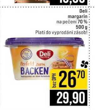 Deli margarin na pečení 70% 500 g  v akci