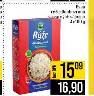 Essa rýže dlouhozrnná ve varných sáčcích 4x100 g 