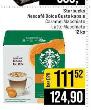 Starbucks Nescafé Dolce Gusto kapsle Caramel Macchiato Latte Macchiato 12 ks 