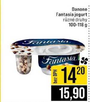 Danone Fantasia jogurt různé druhy 100-118 g 