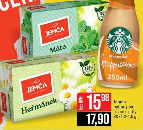 Jemča bylinný čaj různé druhy 20x1,2-1,5 g