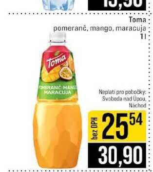 Toma pomeranč, mango, maracuja 1l